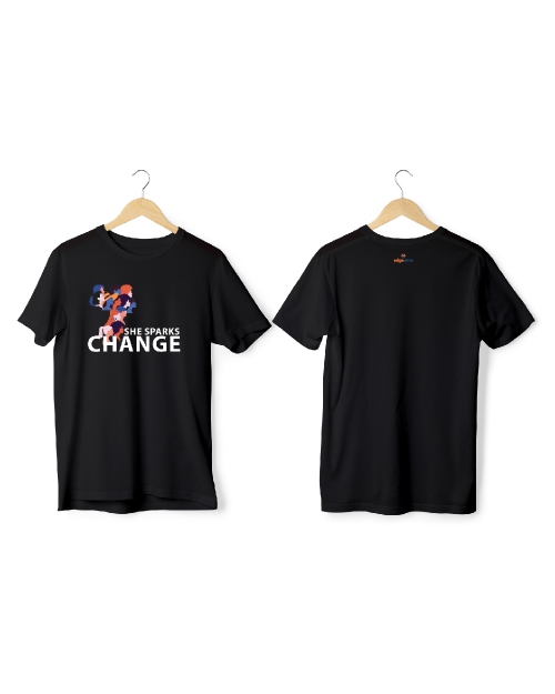 Greys & Blues Radiant Pima Round Neck T-Shirt-Black